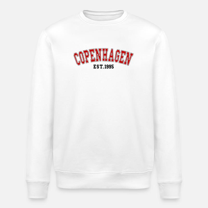 Copenhagen Est. 1995 - Stanley/Stella ROLLER Unisex Organic Sweatshirt - white