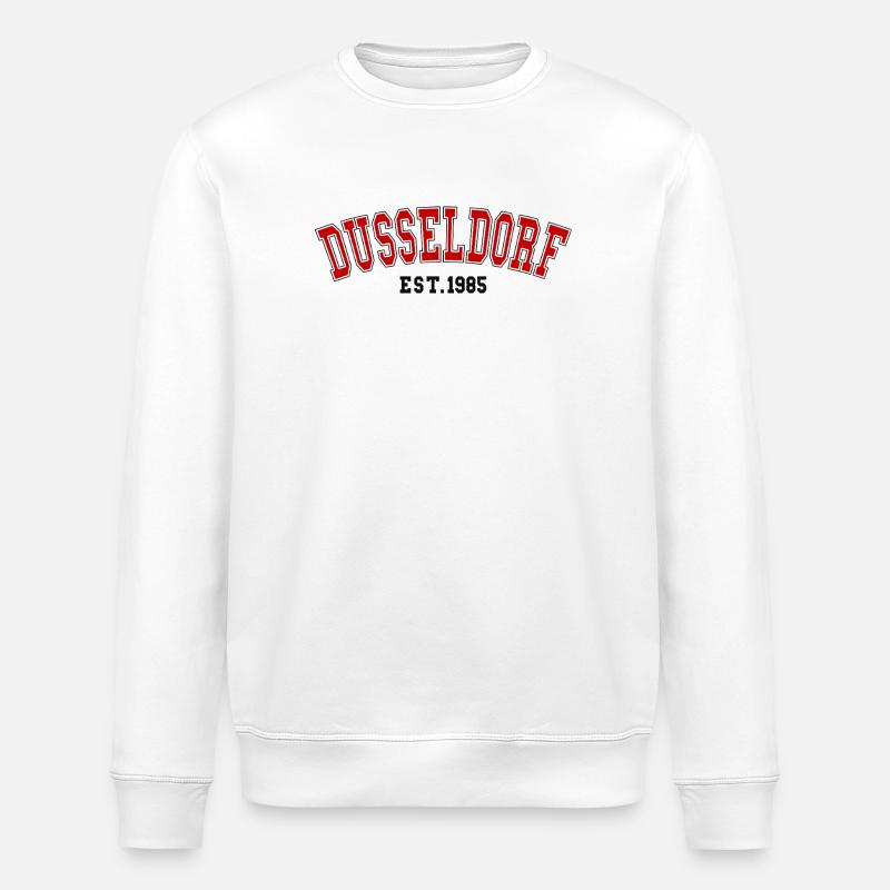 Dusseldorf Est. 1985 - Stanley/Stella ROLLER Unisex Organic Sweatshirt - white