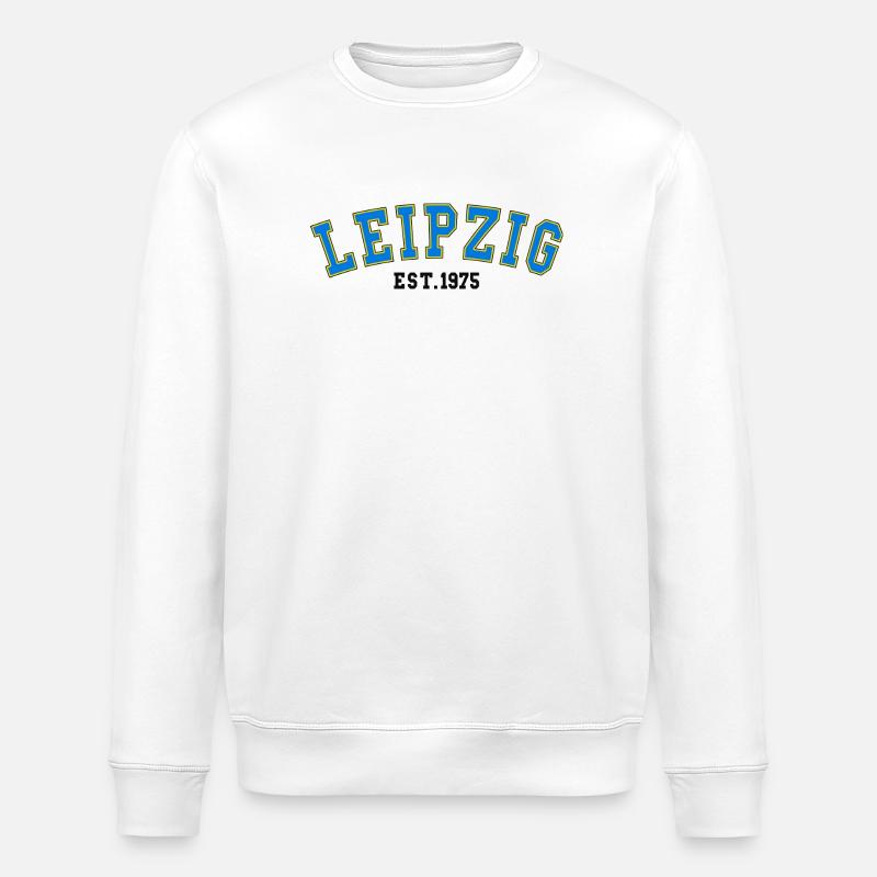 Leipzig Est. 1975 - Stanley/Stella ROLLER Unisex Organic Sweatshirt - white
