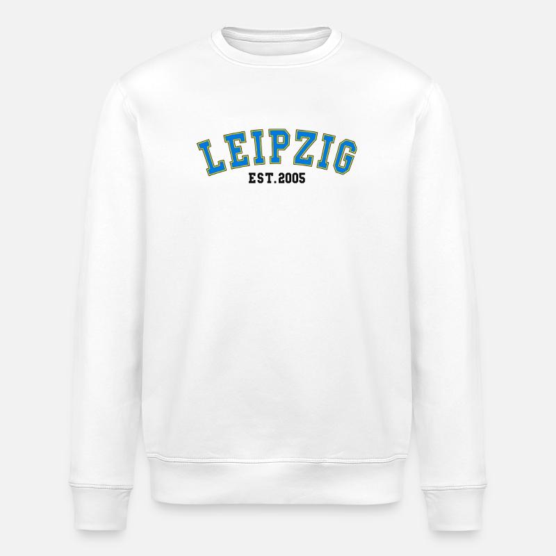 Leipzig Est. 2005 - Stanley/Stella Unisex Bio-Sweatshirt ROLLER - Weiß