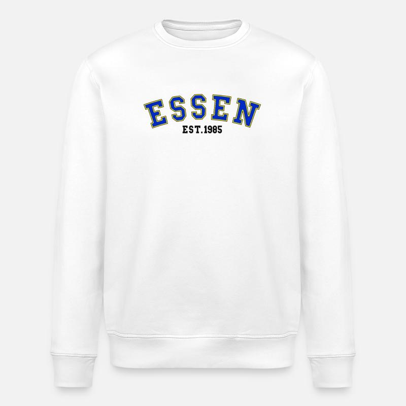 Essen Est. 1985 - Stanley/Stella Unisex Bio-Sweatshirt ROLLER - Weiß