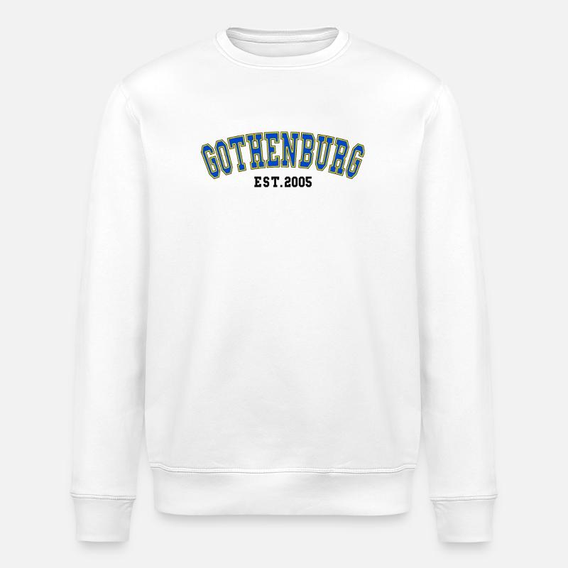Gothenburg Est. 2005 - Stanley/Stella ROLLER Unisex Organic Sweatshirt - white