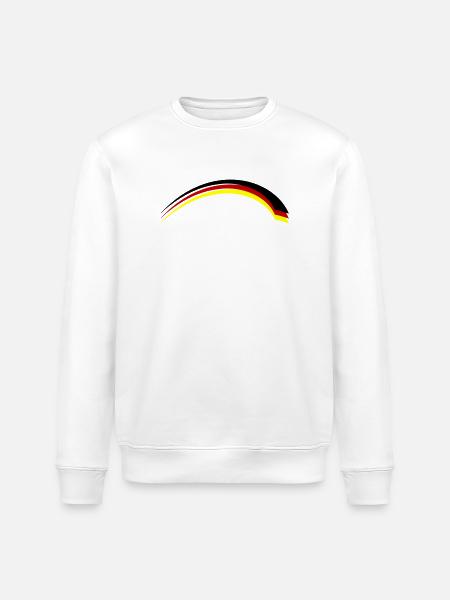 Drapeau de l’Allemagne - Sweat bio ROLLER Stanley/Stella Unisexe - blanc