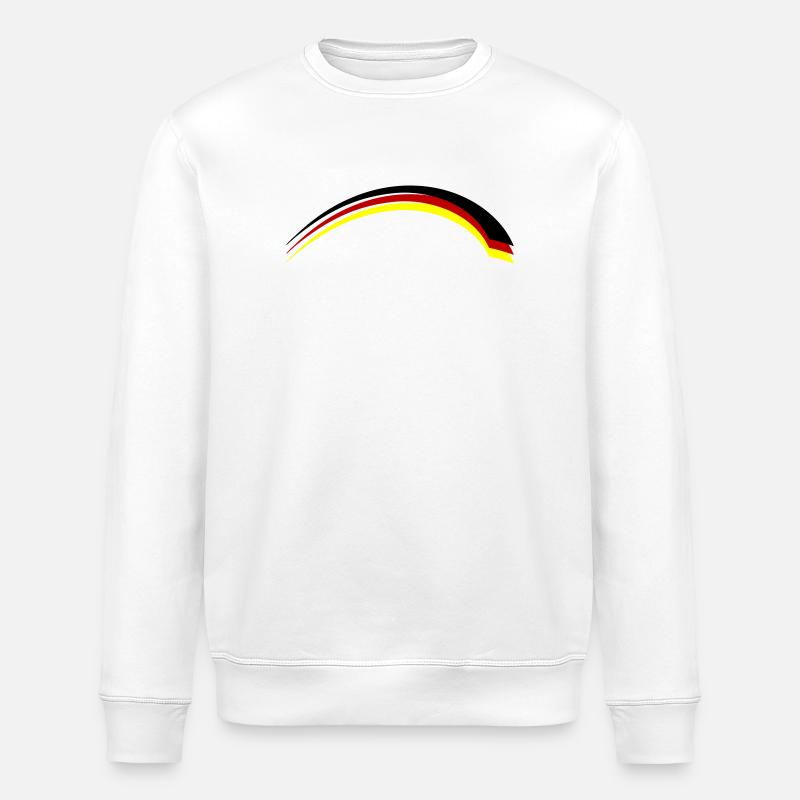 Drapeau de l’Allemagne - Sweat bio ROLLER Stanley/Stella Unisexe - blanc