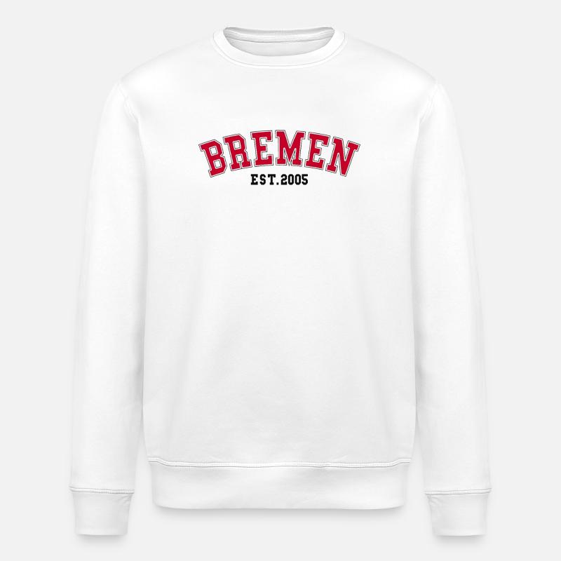Brême Est. 2005 - Sweat bio ROLLER Stanley/Stella Unisexe - blanc