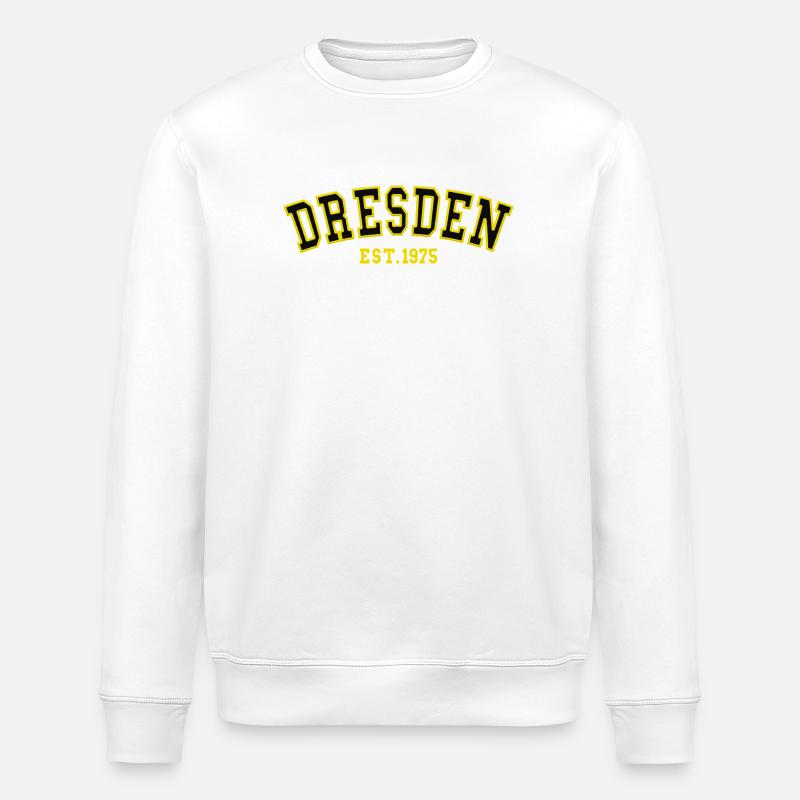 Dresden Est. 1975 - Stanley/Stella Unisex Bio-Sweatshirt ROLLER - Weiß