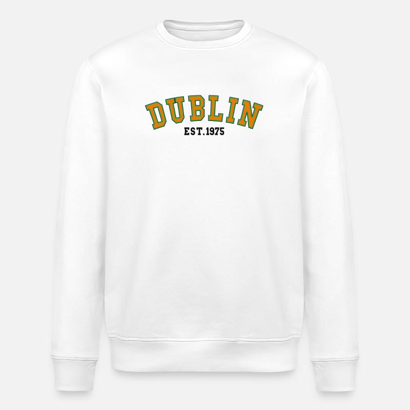 Cité de Dublin 1975 - Sweat bio ROLLER Stanley/Stella Unisexe - blanc