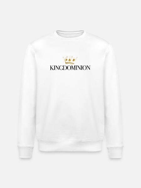 Couronne dorée Motif élégance - Sweat bio ROLLER Stanley/Stella Unisexe - blanc