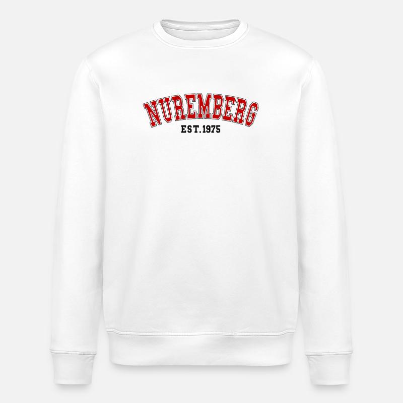 Nürnberg Est. 1975 - Stanley/Stella Unisex Bio-Sweatshirt ROLLER - Weiß