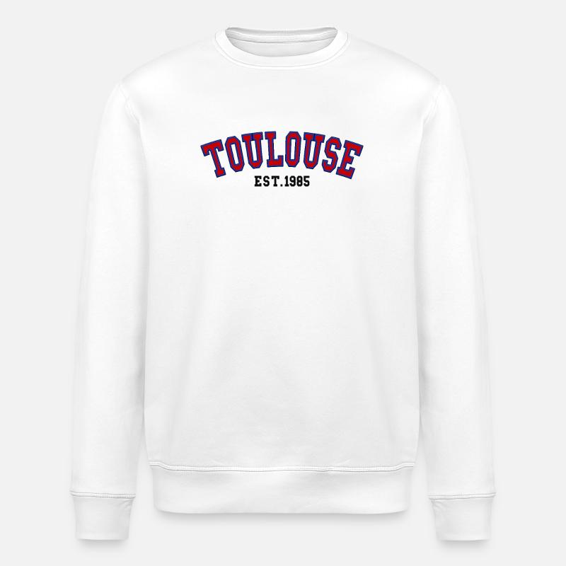 Toulouse Est. 1985 - Stanley/Stella Unisex Bio-Sweatshirt ROLLER - Weiß
