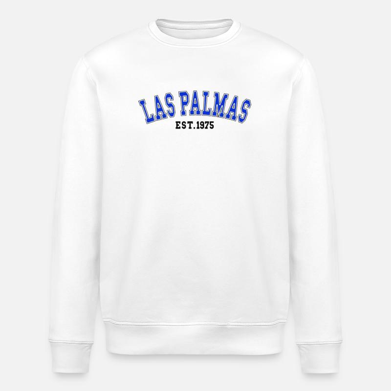 Las Palmas Est. 1975 - Stanley/Stella ROLLER Unisex Organic Sweatshirt - white