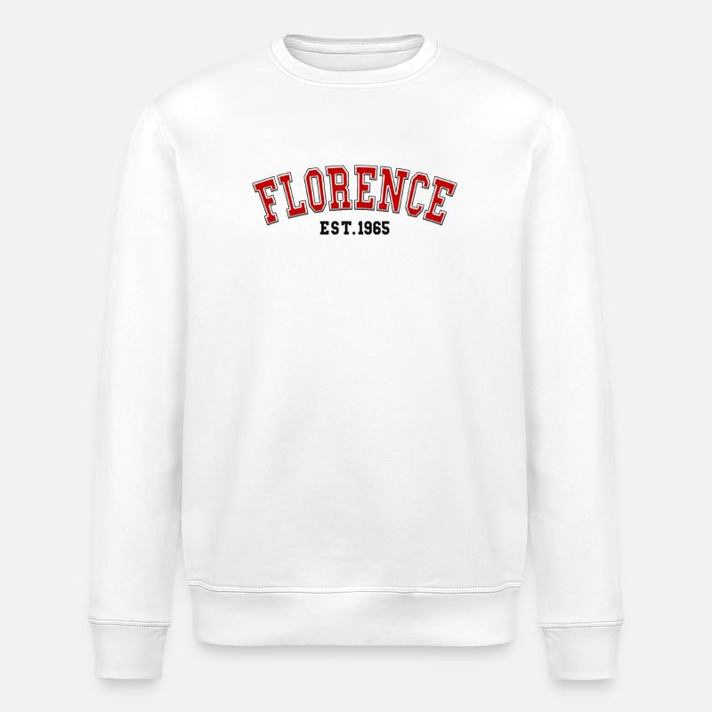 Florenz Est. 1965 - Stanley/Stella Unisex Bio-Sweatshirt ROLLER - Weiß