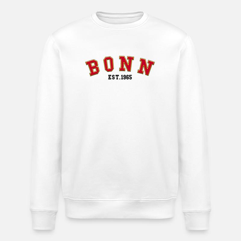 Bonn gegründet 1965 - Stanley/Stella Unisex Bio-Sweatshirt ROLLER - Weiß