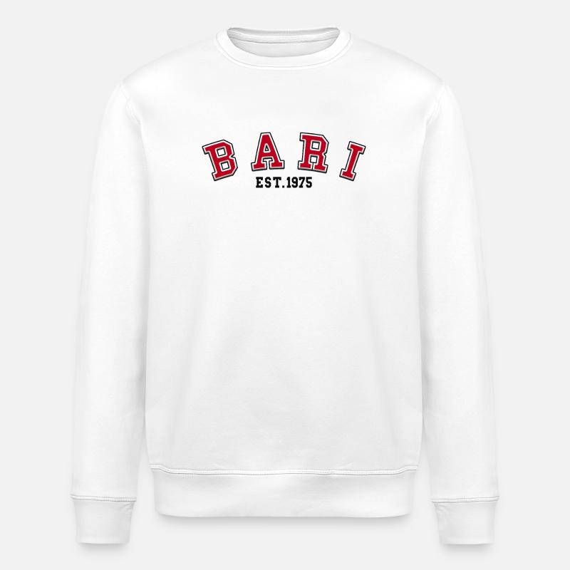 Bari Est 1975 - Stanley/Stella ROLLER Unisex Organic Sweatshirt - white