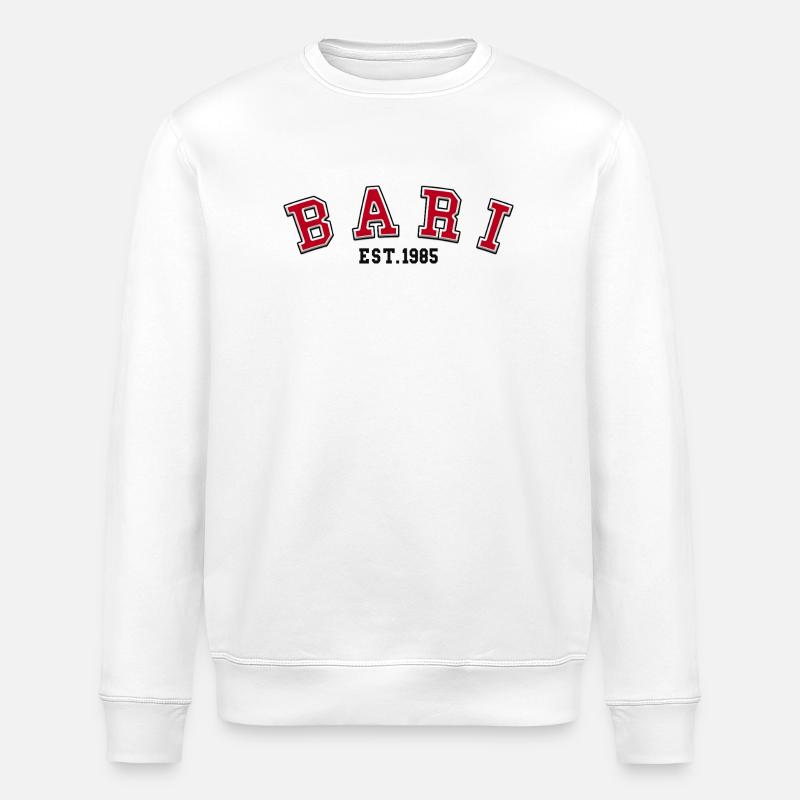 Bari Est 1985 - Stanley/Stella Unisex Bio-Sweatshirt ROLLER - Weiß