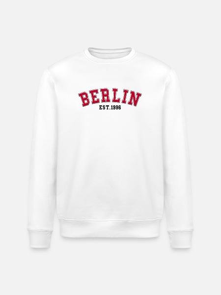 Berlin, gegründet 1996 - Stanley/Stella Unisex Bio-Sweatshirt ROLLER - Weiß