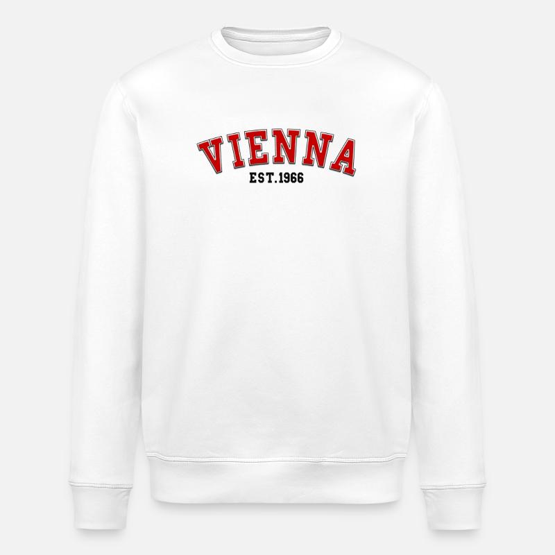 Wien gegründet 1966 - Stanley/Stella Unisex Bio-Sweatshirt ROLLER - Weiß