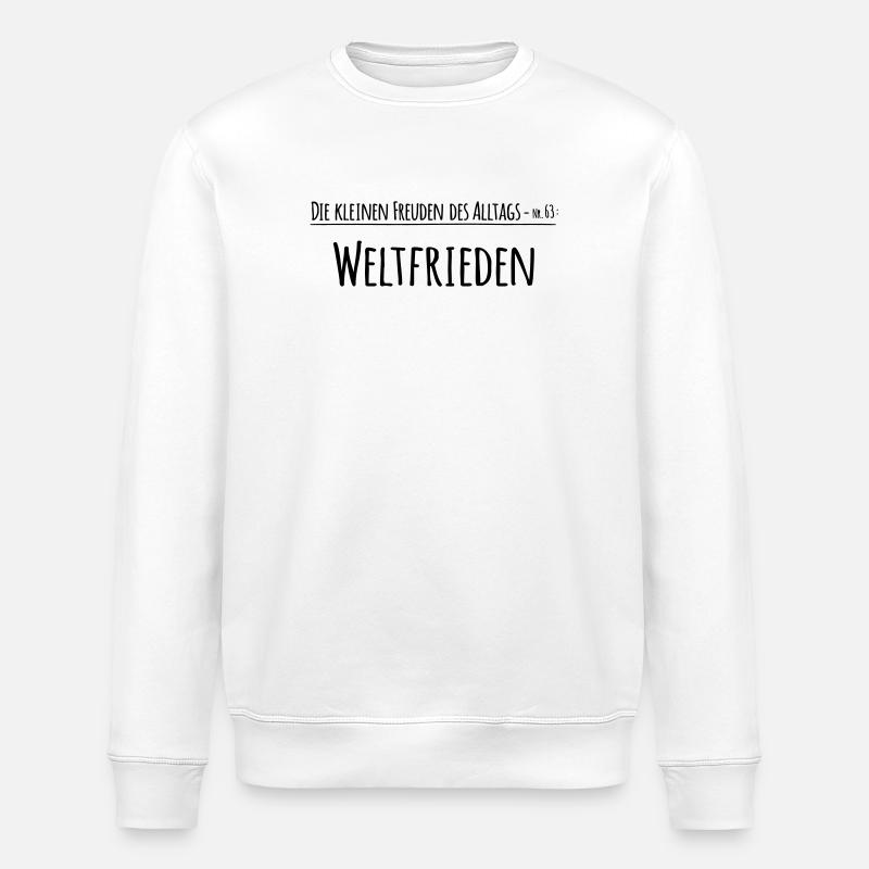 Plaisirs du quotidien - Sweat bio ROLLER Stanley/Stella Unisexe - blanc