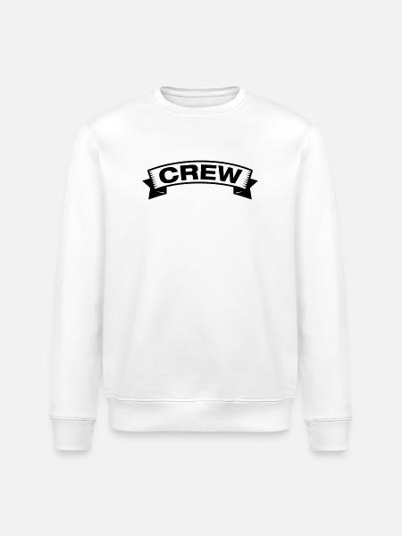 Crew Banderole - Stanley/Stella ROLLER Unisex Organic Sweatshirt - white