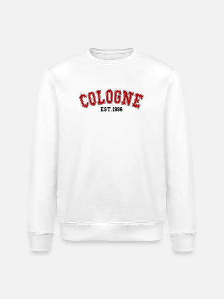 Cologne Est. 1996 - Stanley/Stella ROLLER Unisex Organic Sweatshirt - white