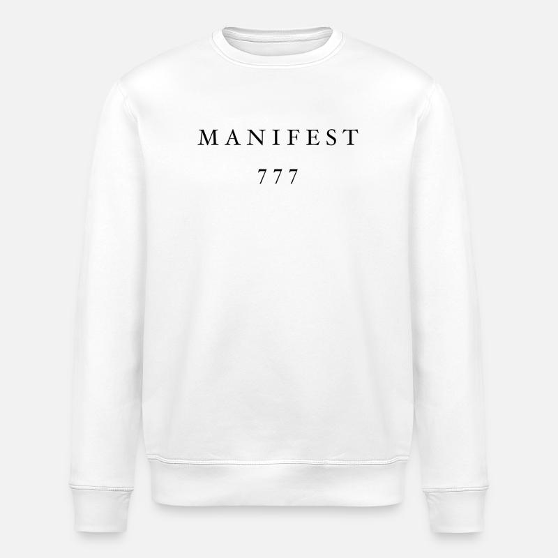 Manifeste 777 Noir - Sweat bio ROLLER Stanley/Stella Unisexe - blanc