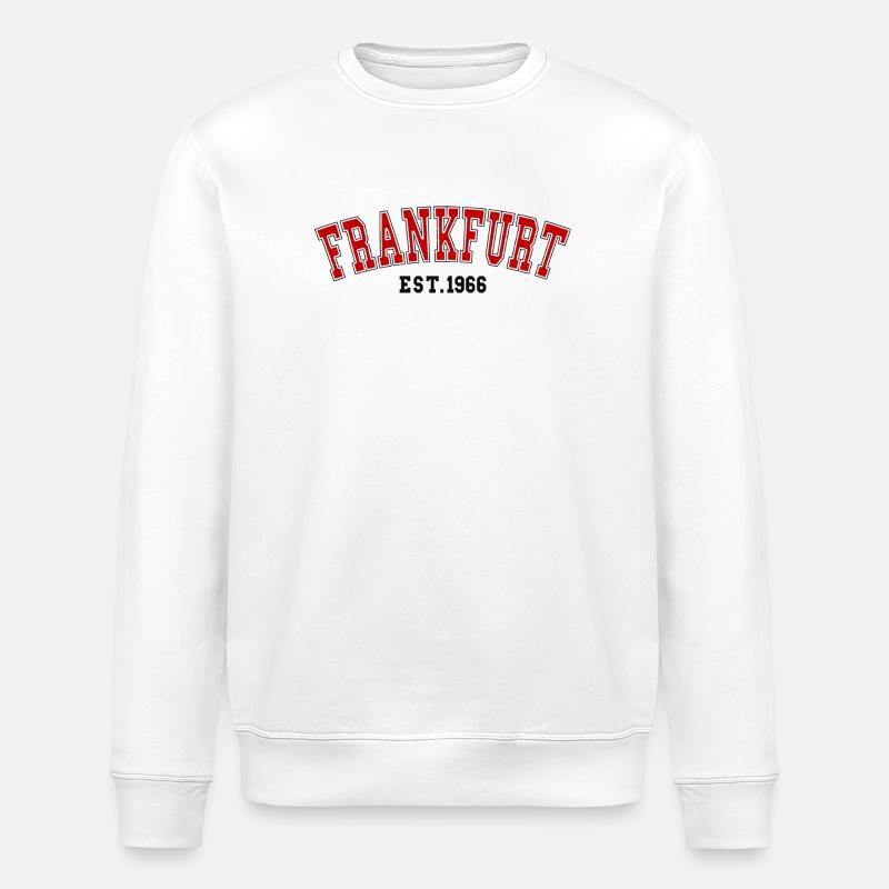 Est. Francfort, 1966 - Sweat bio ROLLER Stanley/Stella Unisexe - blanc