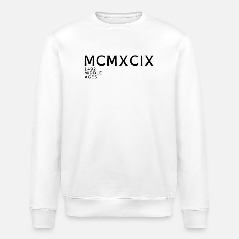 1999_LINE_black - Stanley/Stella Unisex Bio-Sweatshirt ROLLER - Weiß