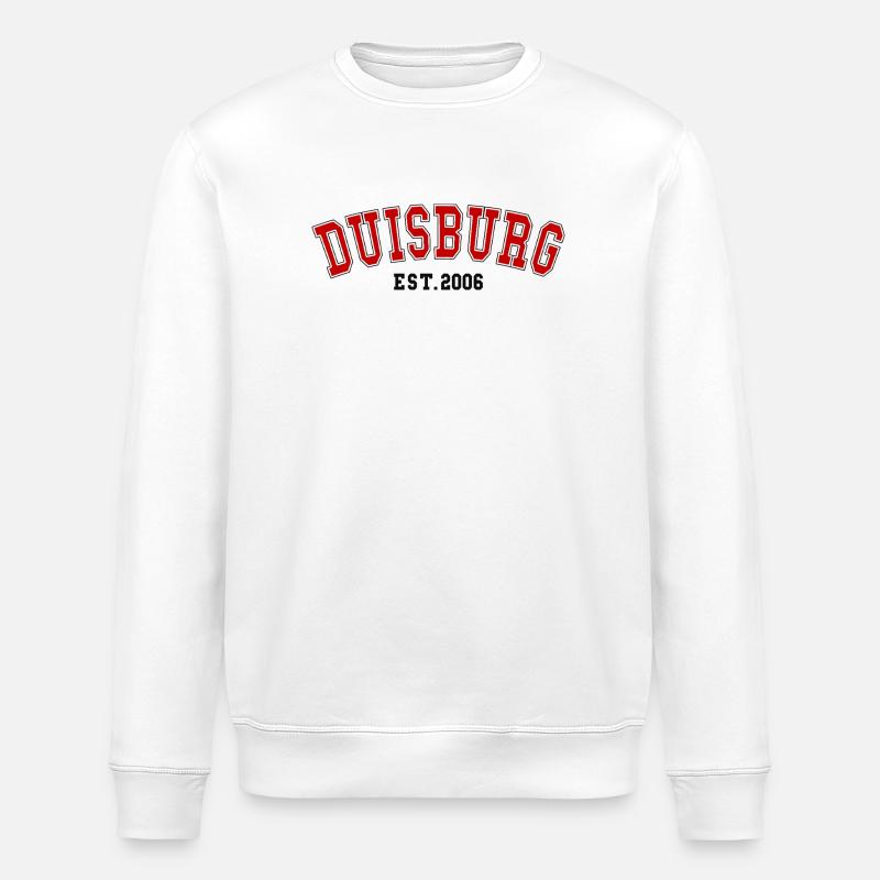 Duisburg Est. 2006 - Stanley/Stella ROLLER Unisex Organic Sweatshirt - white