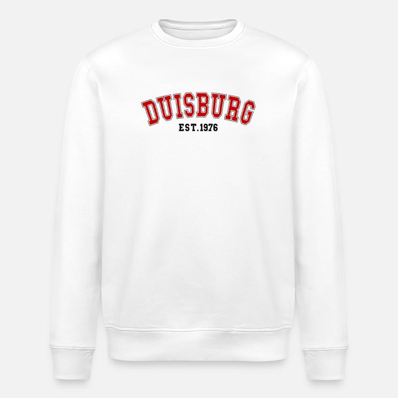 Duisburg gegründet 1976 - Stanley/Stella Unisex Bio-Sweatshirt ROLLER - Weiß