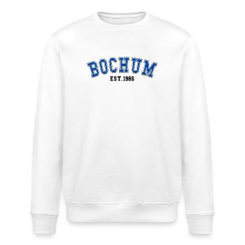 Bochum Fondé en 1986 - Sweat bio ROLLER Stanley/Stella Unisexe - blanc - Devant - Nik (191cm)