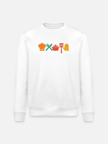 Kitchen Magic – Cooking & Enjoying in Style - Stanley/Stella ROLLER Unisex Organic Sweatshirt - white