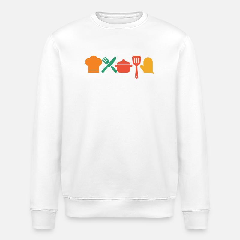 Kitchen Magic – Cooking & Enjoying in Style - Stanley/Stella ROLLER Unisex Organic Sweatshirt - white