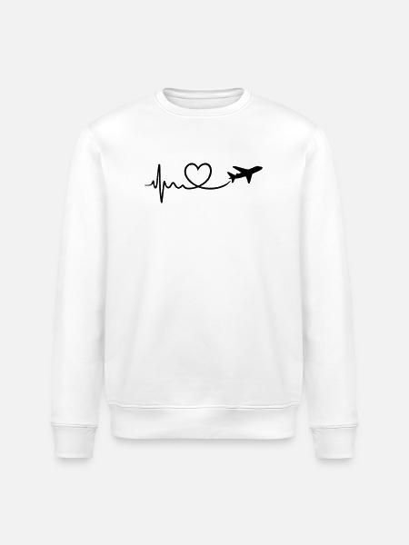 Travel Love - Stanley/Stella ROLLER Unisex Organic Sweatshirt - white