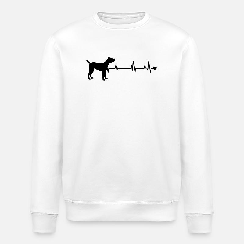 Dog - Stanley/Stella ROLLER Unisex Organic Sweatshirt - white