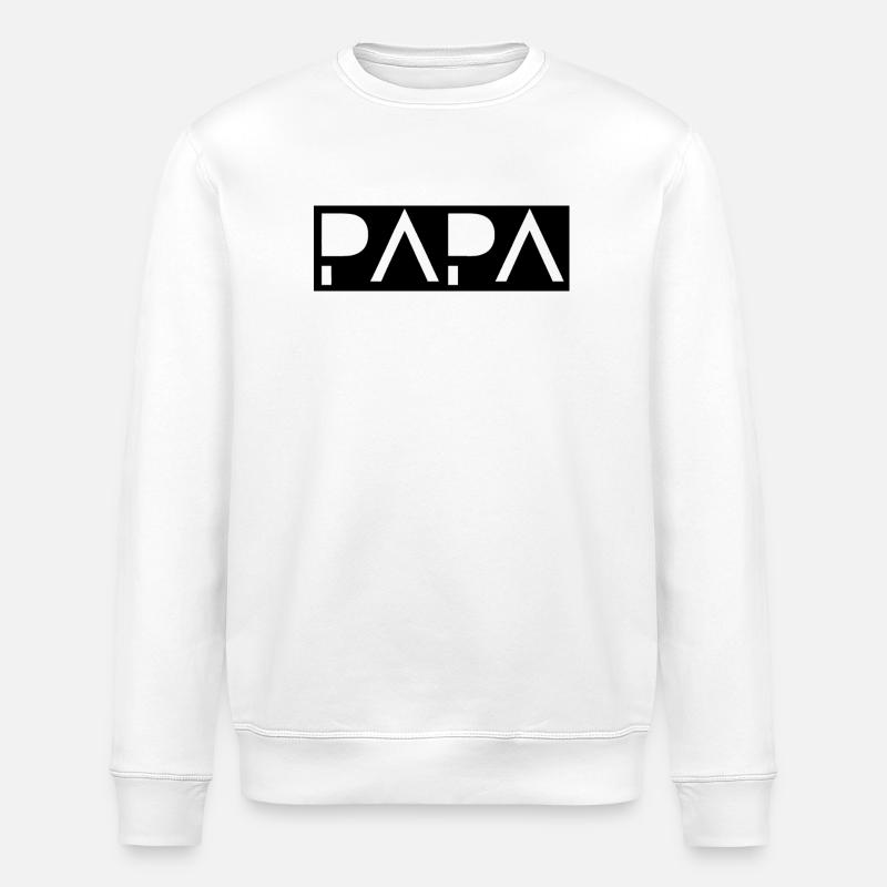 Papa - Stanley/Stella Unisex Bio-Sweatshirt ROLLER - Weiß