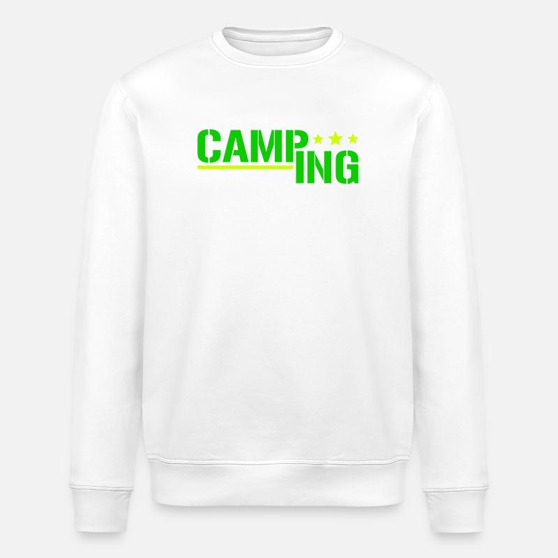 Camping - Stanley/Stella ROLLER Unisex Organic Sweatshirt - white