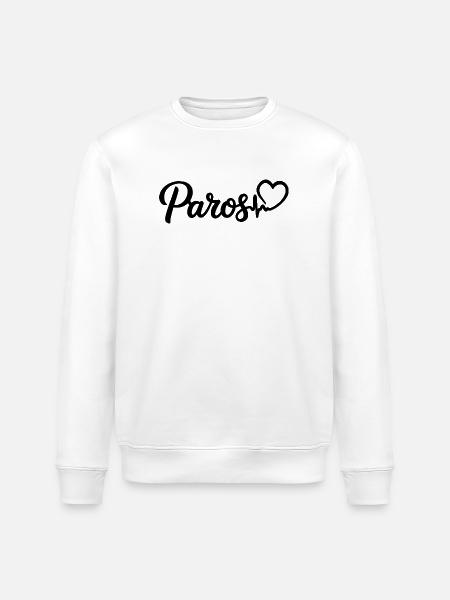Paros Heartbeat Grèce - Sweat bio ROLLER Stanley/Stella Unisexe - blanc