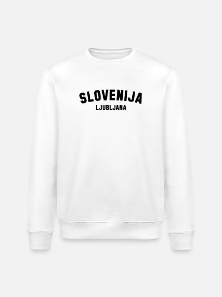 LJUBLJANA Slovenia Slowenien - Stanley/Stella Unisex Bio-Sweatshirt ROLLER - Weiß