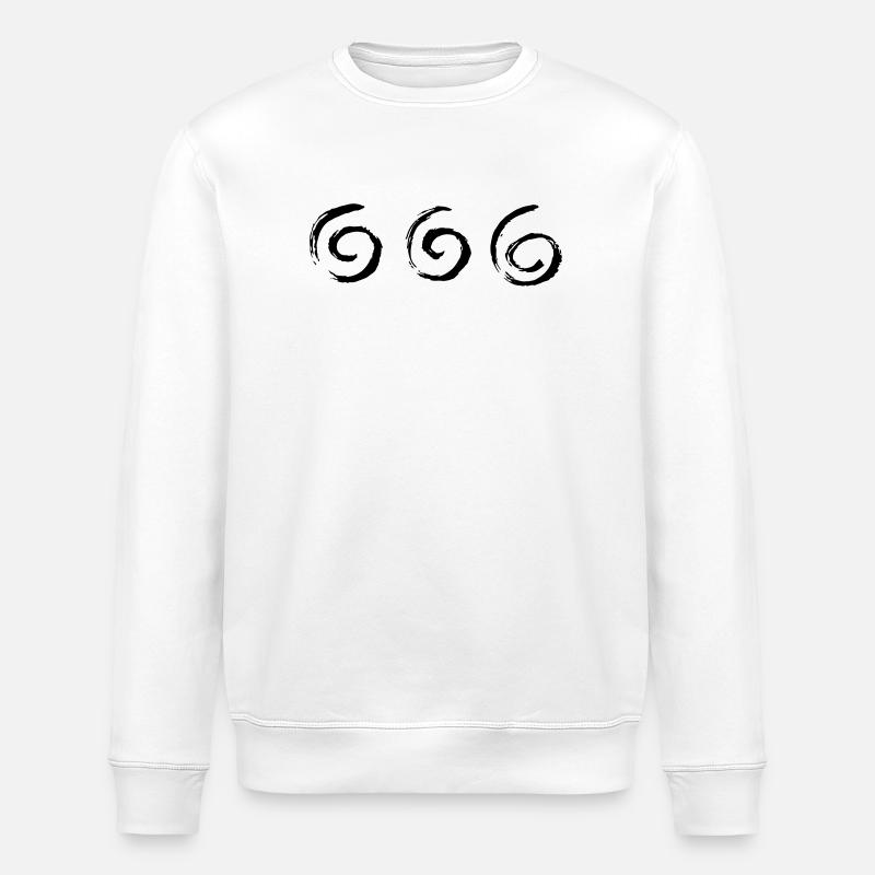Spirale Spirales Tourbillons S’épanouit - Sweat bio ROLLER Stanley/Stella Unisexe - blanc