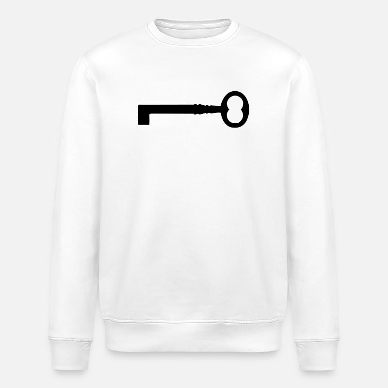 An old key - Stanley/Stella ROLLER Unisex Organic Sweatshirt - white