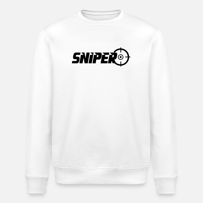tireur isolé - Sweat bio ROLLER Stanley/Stella Unisexe - blanc