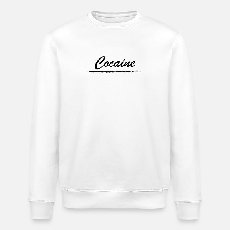 Cocaïne - cocaïne, drogue, stupéfiant - Sweat bio ROLLER Stanley/Stella Unisexe - blanc