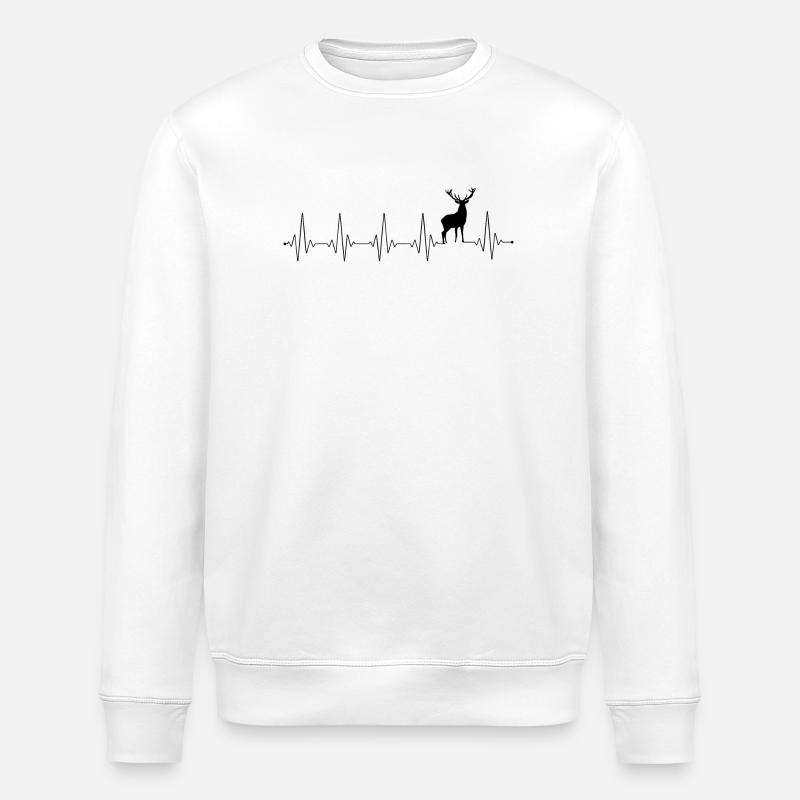 Please Upload Design Image - Stanley/Stella ROLLER Unisex Organic Sweatshirt - white