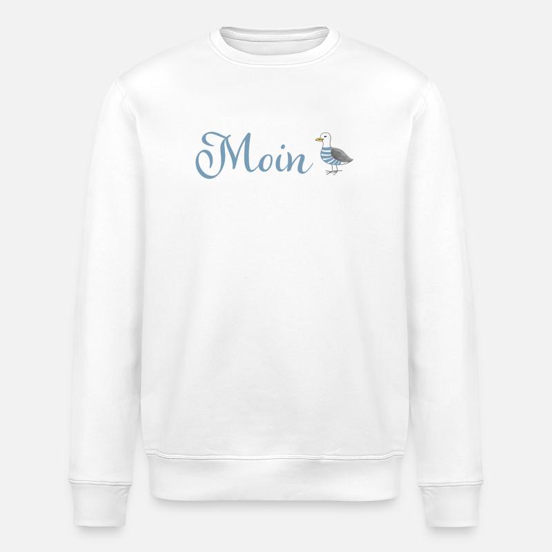 Moin Mouette - Sweat bio ROLLER Stanley/Stella Unisexe - blanc