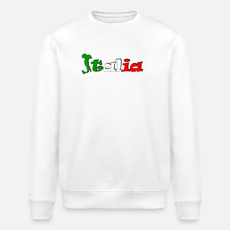 T-shirt logo Italia - Sweat bio ROLLER Stanley/Stella Unisexe - blanc