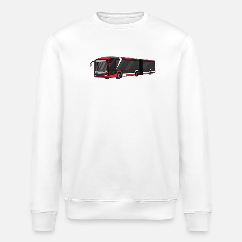 Bus - Stanley/Stella Unisex Bio-Sweatshirt ROLLER - Weiß