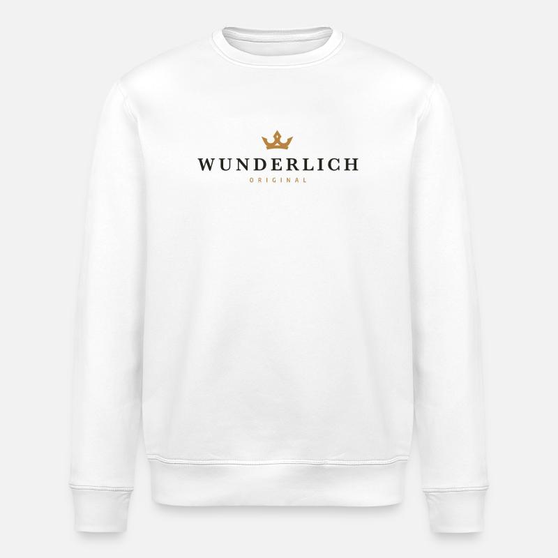 Wunderlich Original Familienlogo - Stanley/Stella Unisex Bio-Sweatshirt ROLLER - Weiß