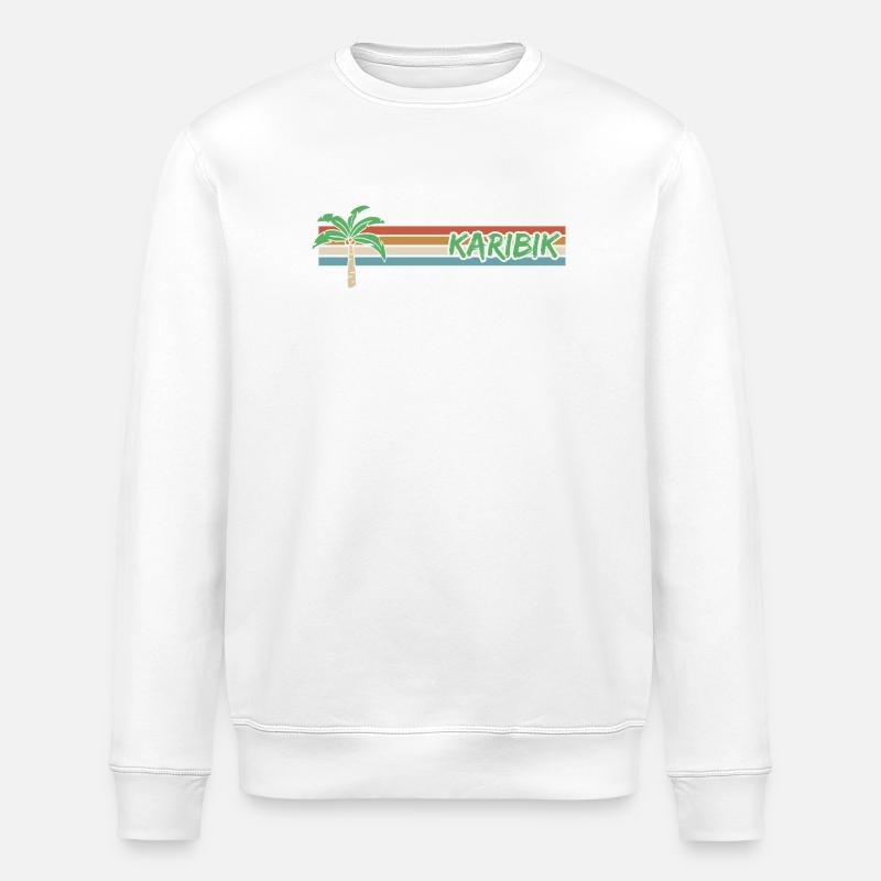 Urlaub Karibik - Stanley/Stella Unisex Bio-Sweatshirt ROLLER - Weiß