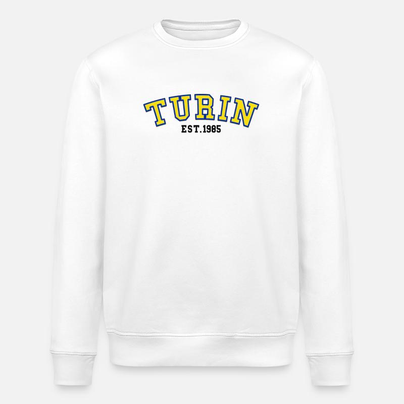 Turin Est.1985 - Stanley/Stella Unisex Bio-Sweatshirt ROLLER - Weiß