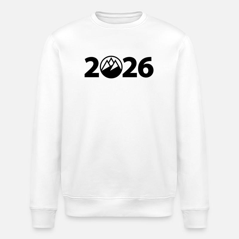 Wandertour 2026, Bergsteigen 2026 - Stanley/Stella Unisex Bio-Sweatshirt ROLLER - Weiß